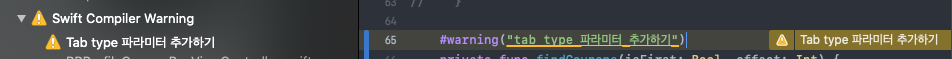 #warning, write a message and shows the message at the Issue Navigator